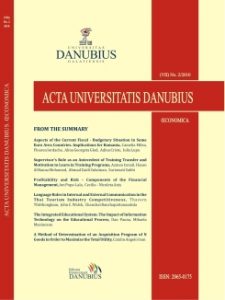 Acta Universitatis Danubius