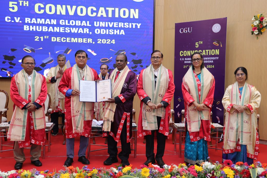 Cv Raman Global University As We Celebrated The 5th Convocation - C V 